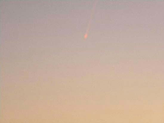 A viewer submitted this photo of the light this...